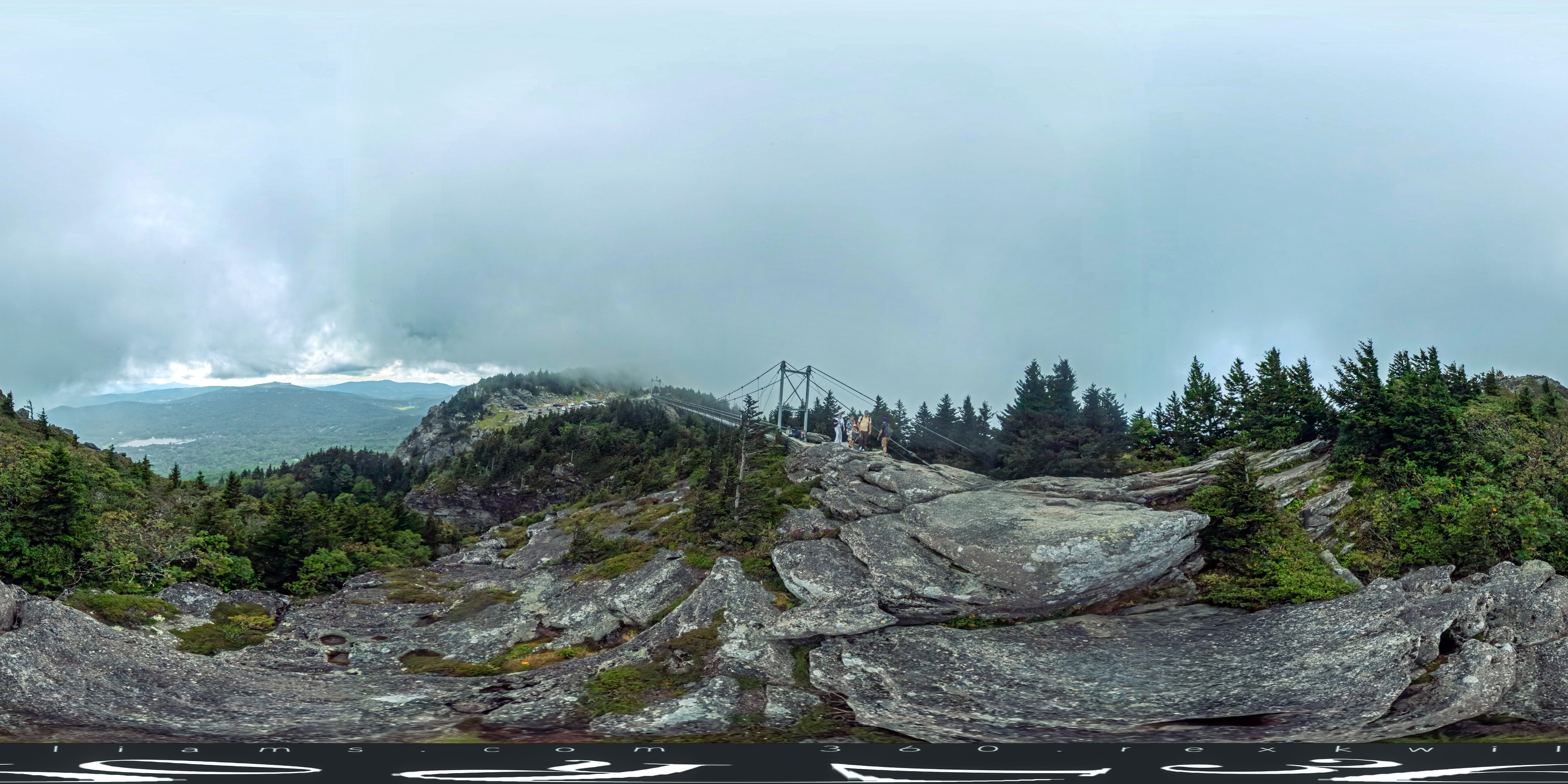 Grandfather Mountain bridge panorama preview