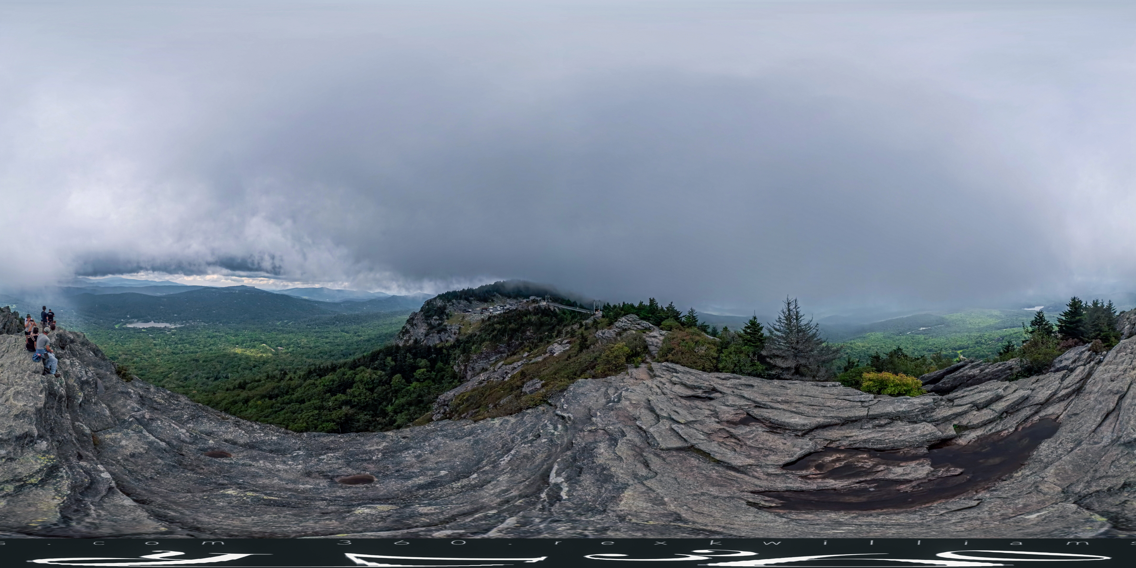 Grandfather Mountain bridge panorama preview