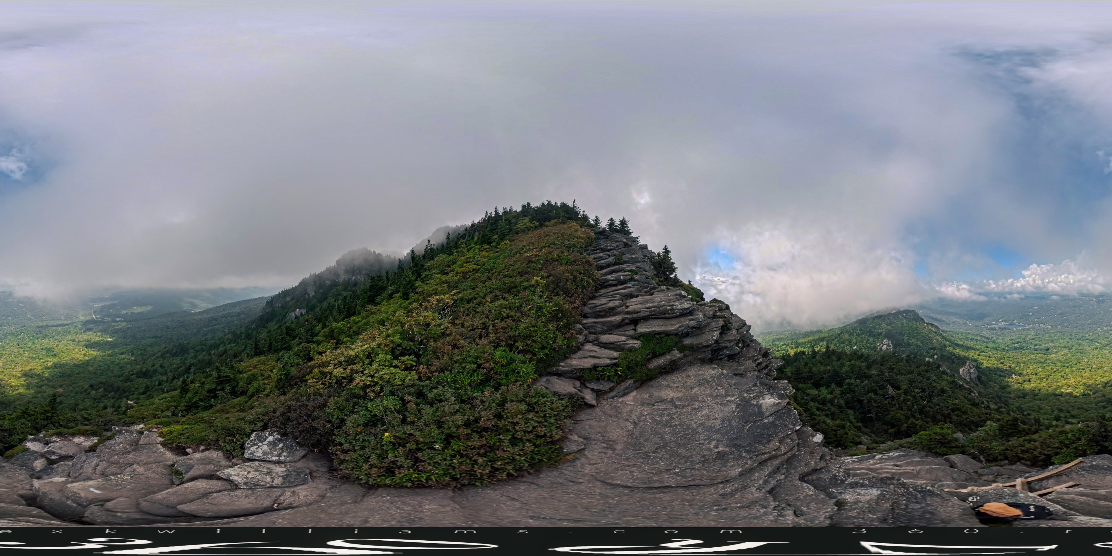 Grandfather Mountain ridge line panorama preview