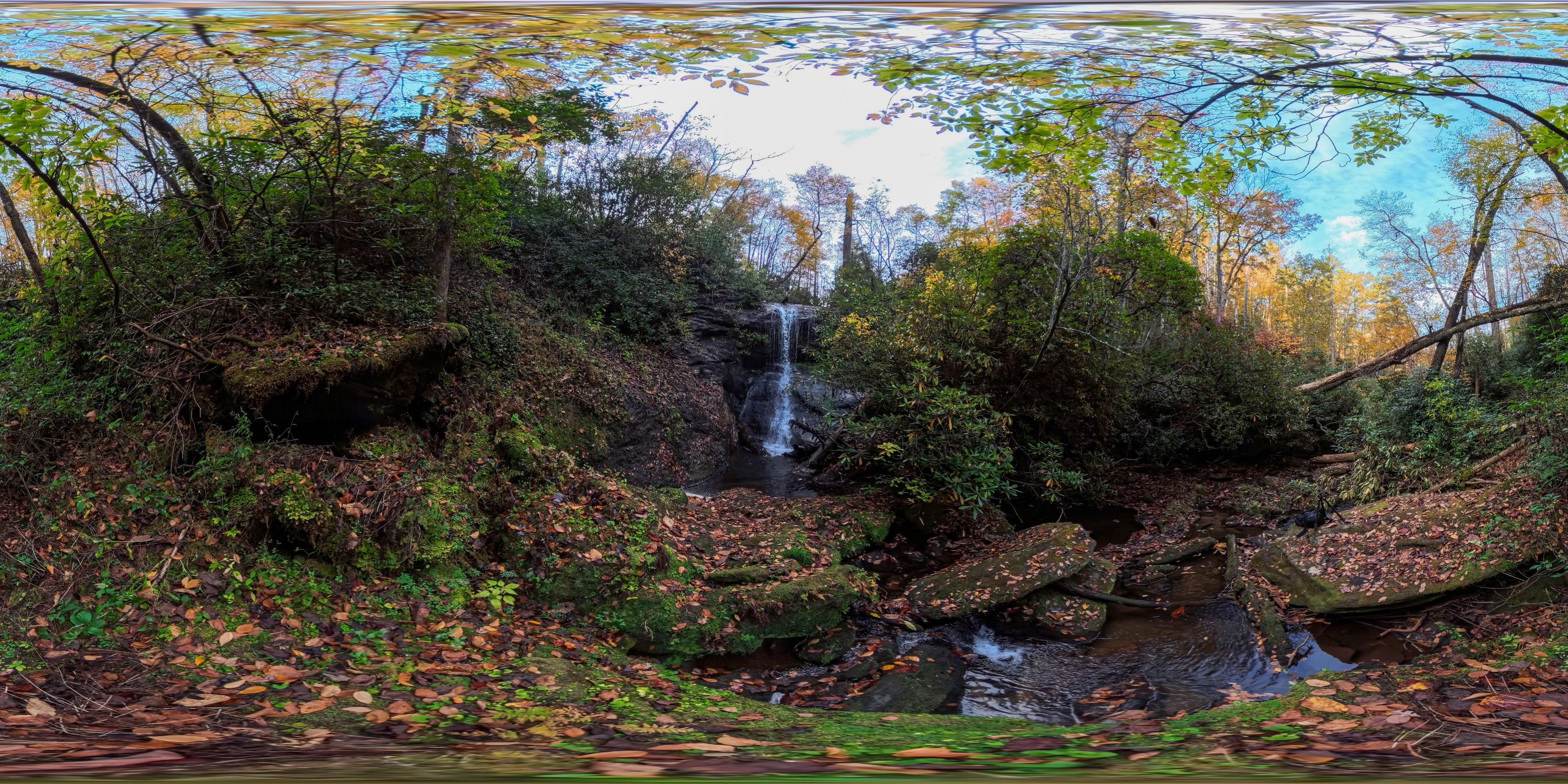 Cane Creek Falls panorama preview