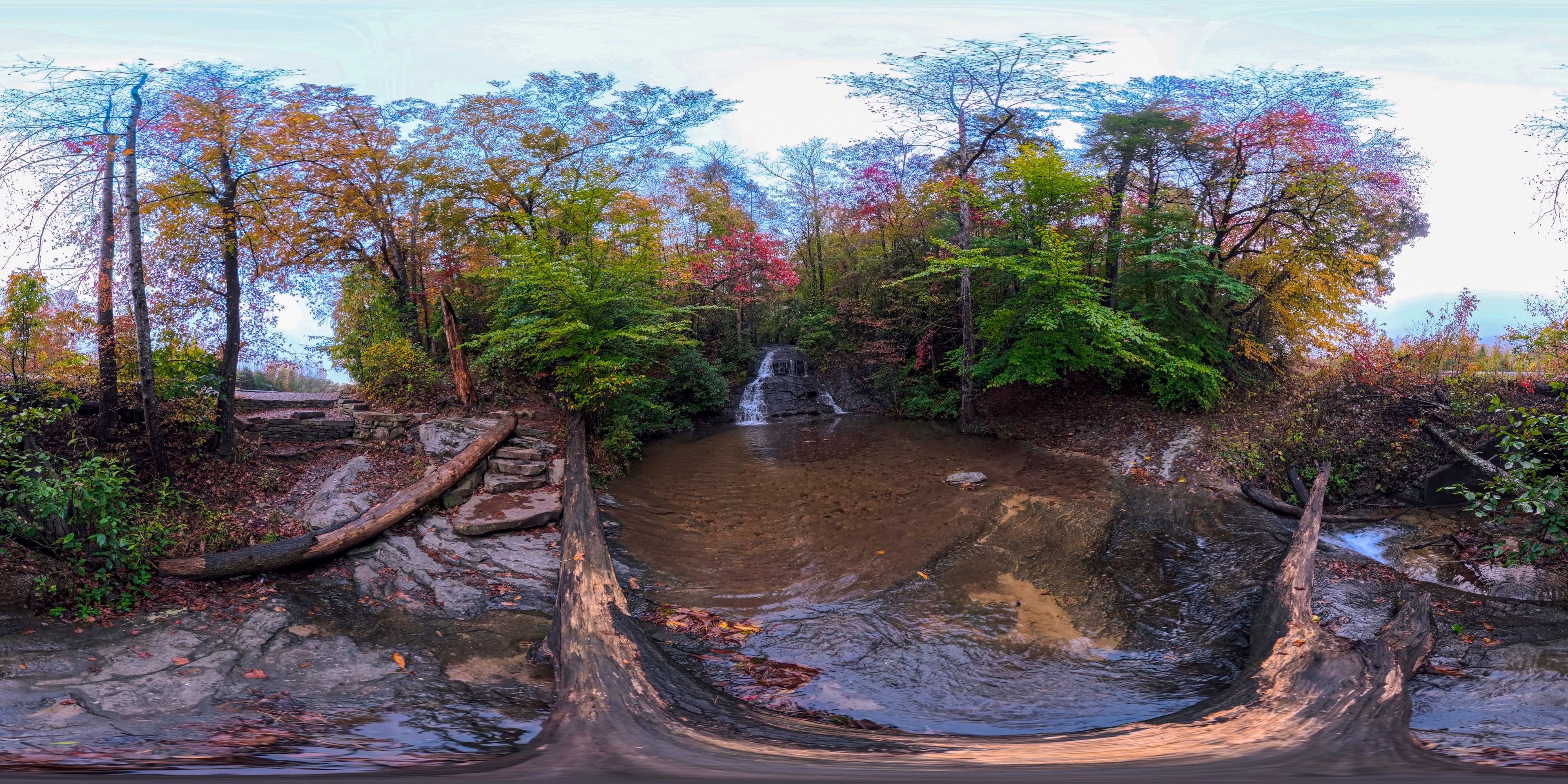 Lower Wildcat Falls Wayside panorama preview