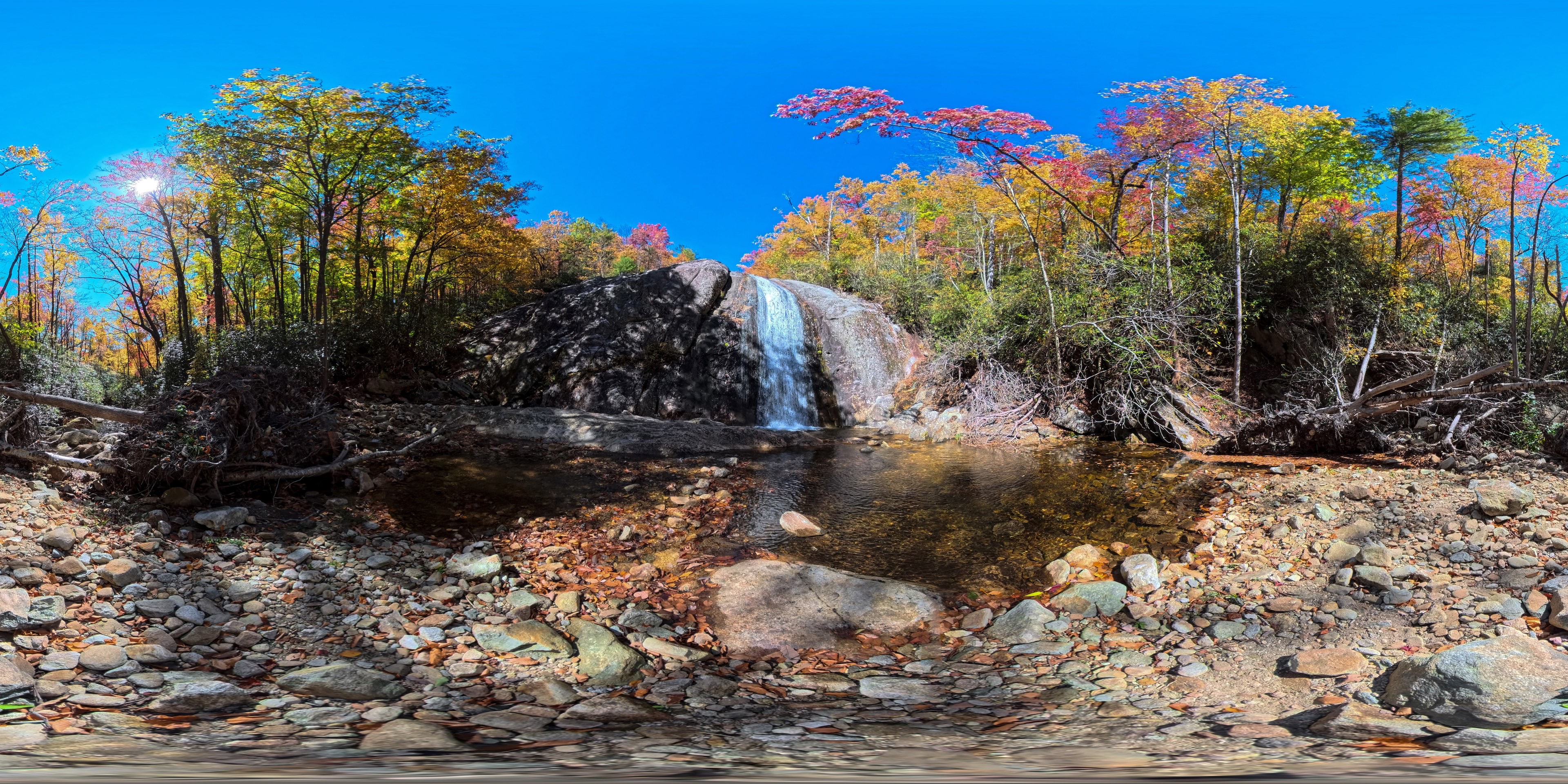 North Harper Creek Falls panorama preview