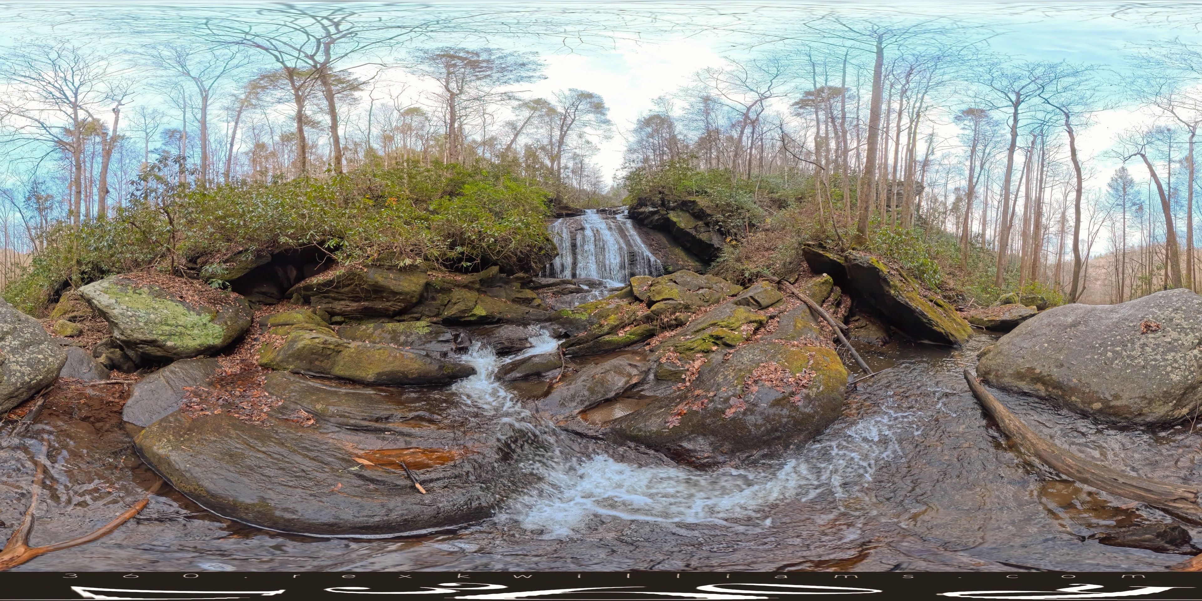 Opossum Creek Falls panorama preview