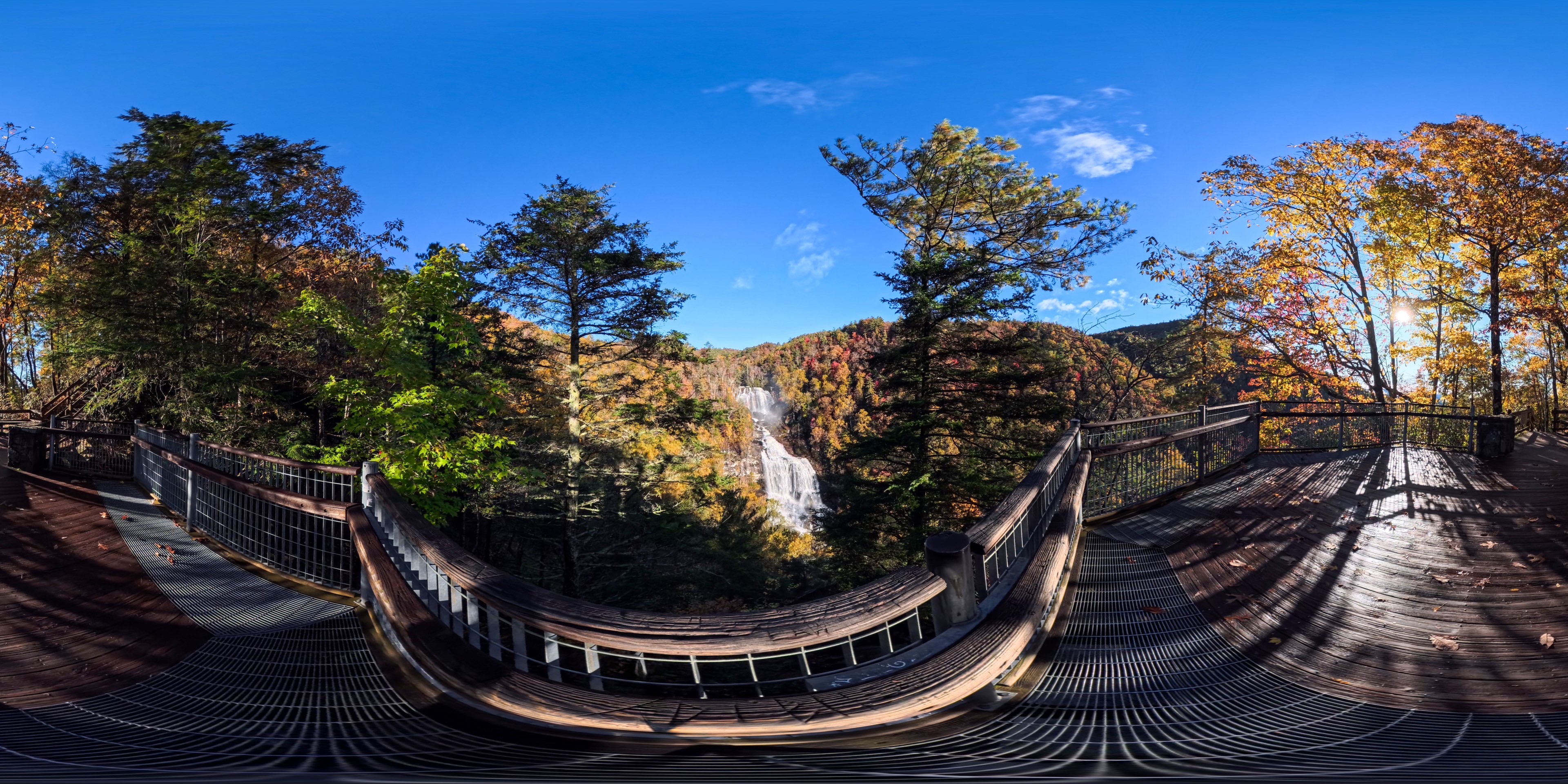 Whitewater Falls panorama preview