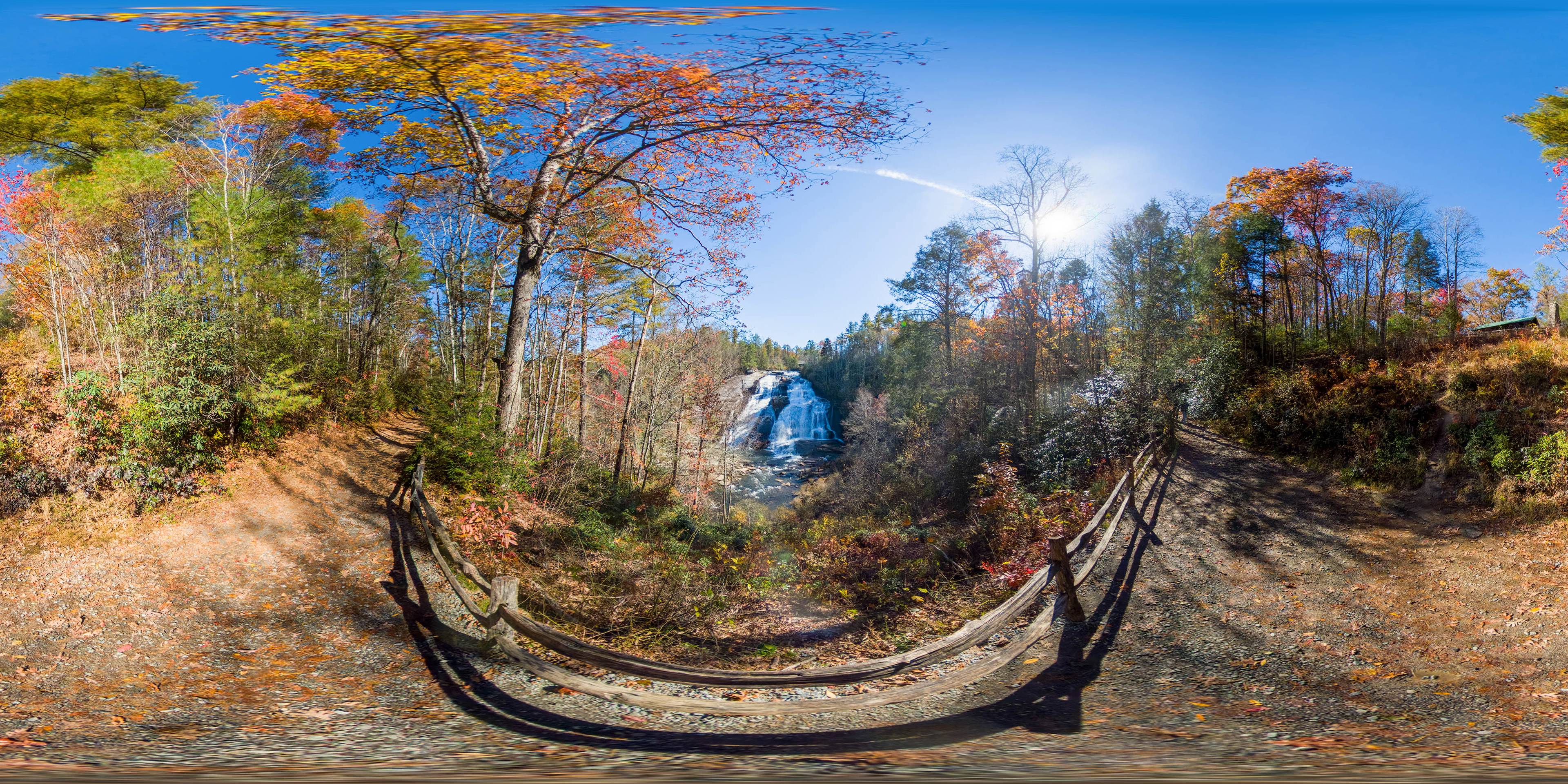 DuPont Forest High Falls panorama preview