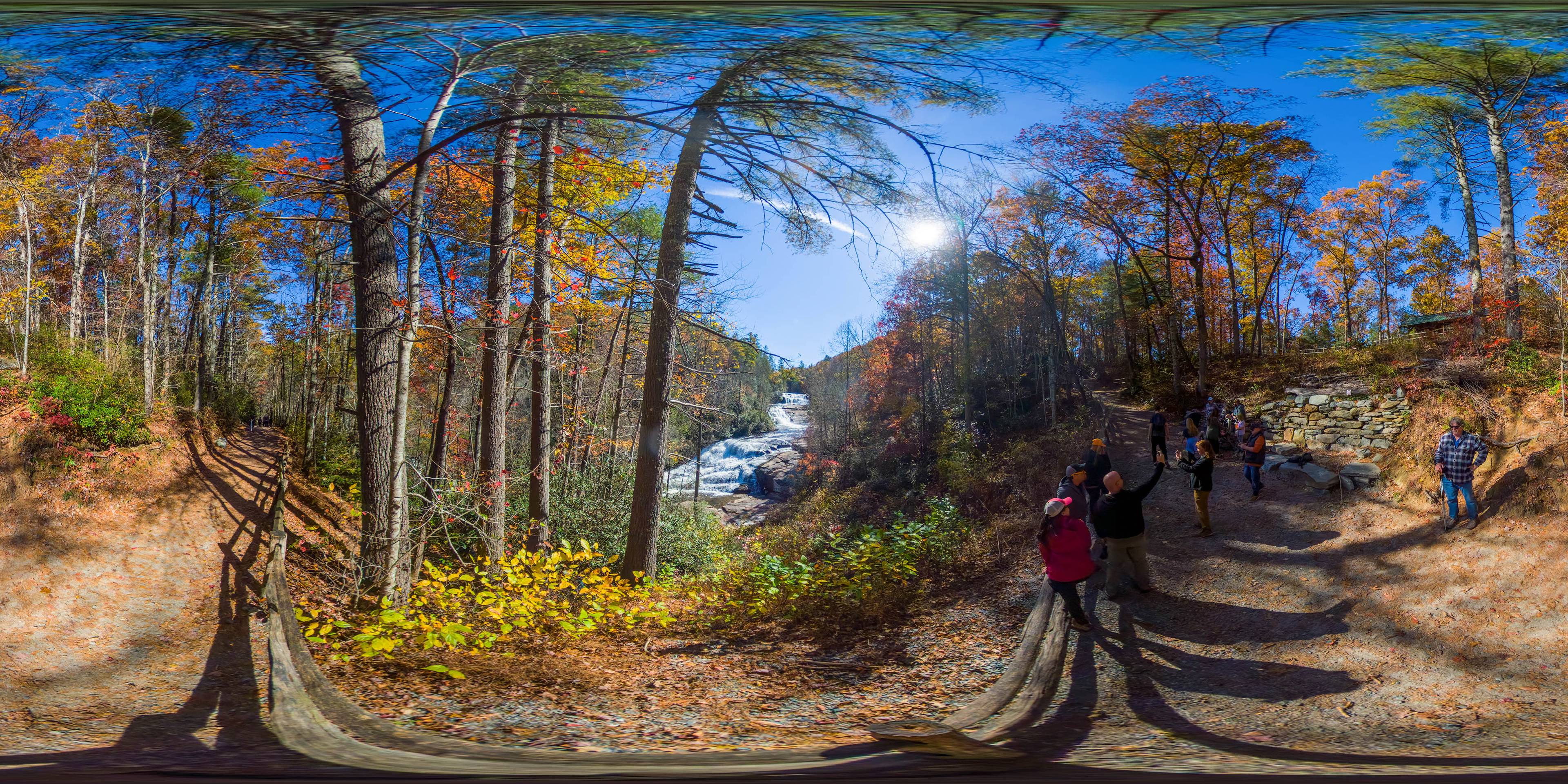 DuPont Forest Triple Falls panorama preview