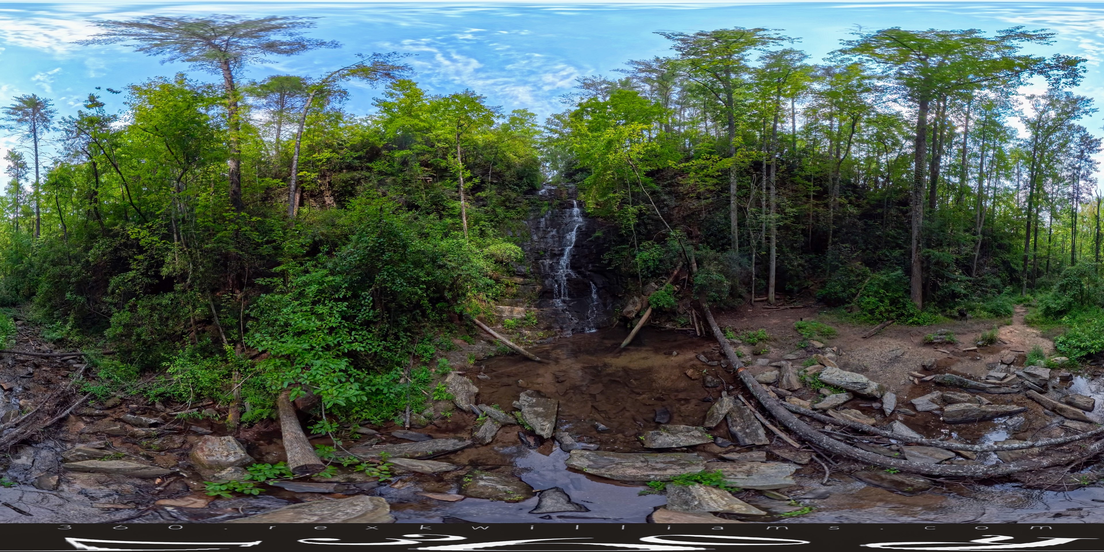 Reedy Branch Falls panorama preview