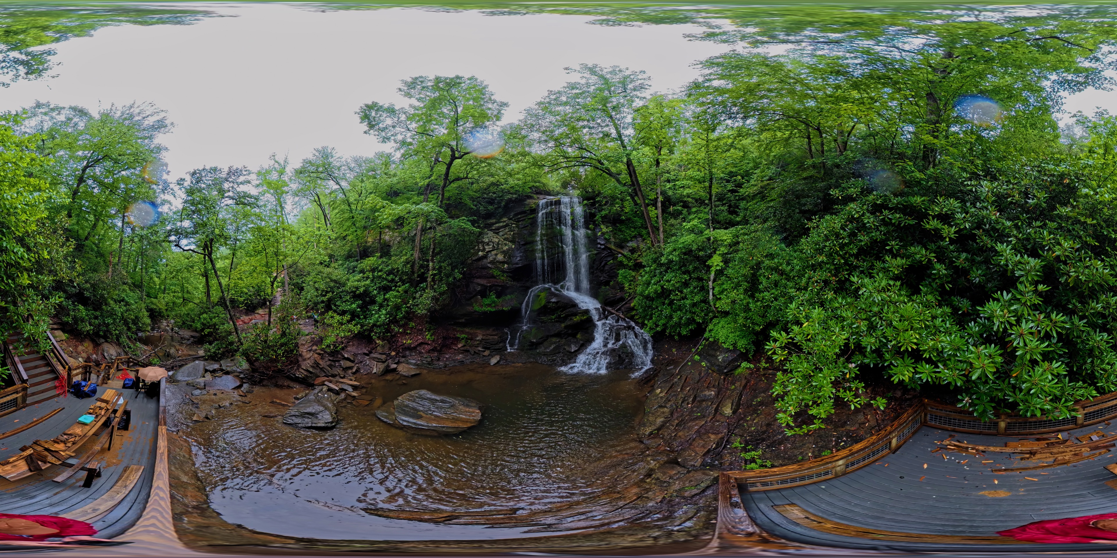 Upper Cawtaba Falls panorama preview